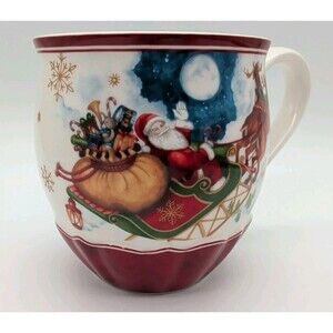 Villeroy & Boch Christmas Toy's Fantasy Jumbo Mug Santa Sleigh Reindeer 1748